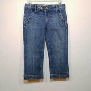 Paige Santa Monica Cropped Low Rise Jeans size 25